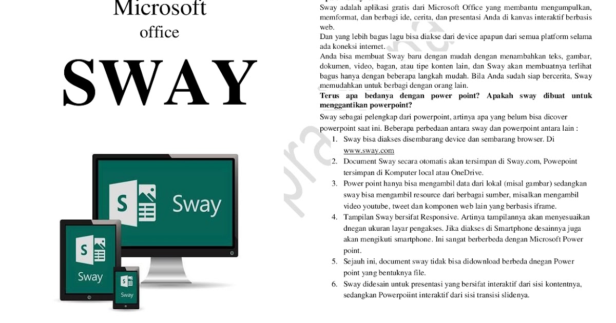 SAMISANOV Tutorial SWAY (Bahasa Indonesia) dari Pak Andri yang baik hati
