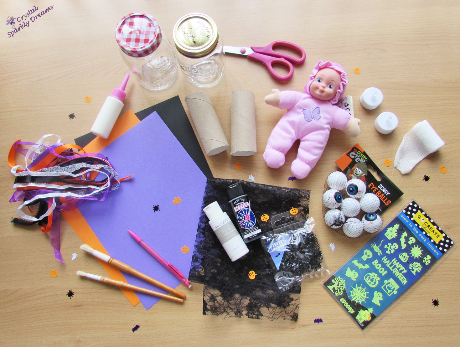 Crystal Sparkly Dreams Easy Diy Halloween Decorations