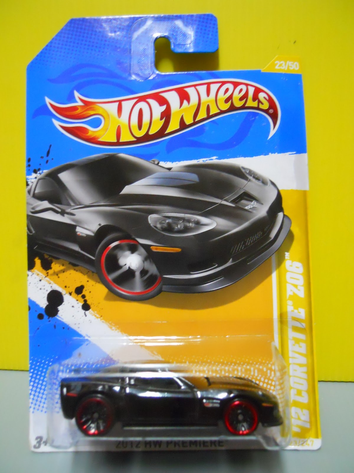 Hot Wheels '12 Corvette Z06 Diecast Car - Factory 500 Series 5/10, White 1:64 Scale Model - View #8