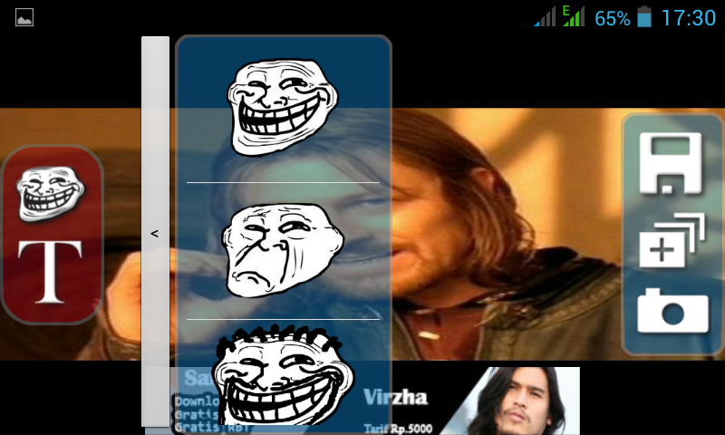 perang gambar bahasa sunda: troll face