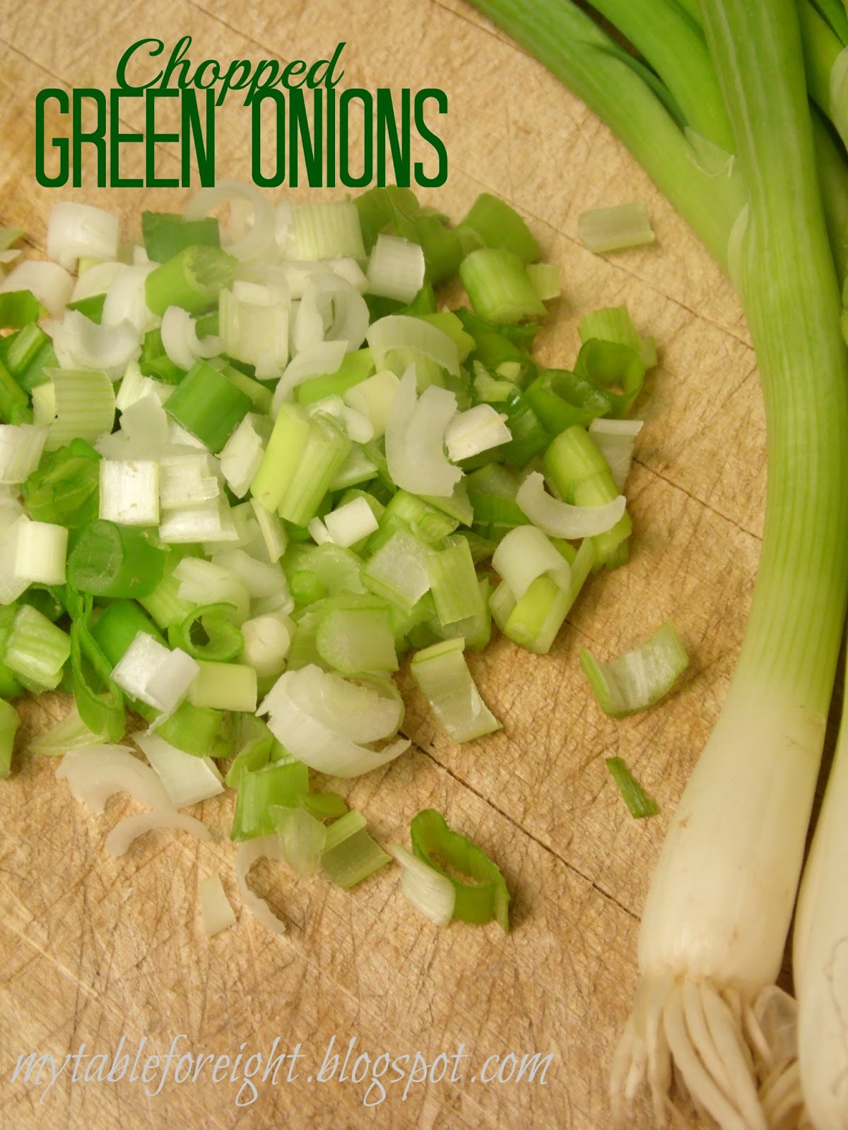 My Table For Eight {by Jen} How to Chop Green Onions