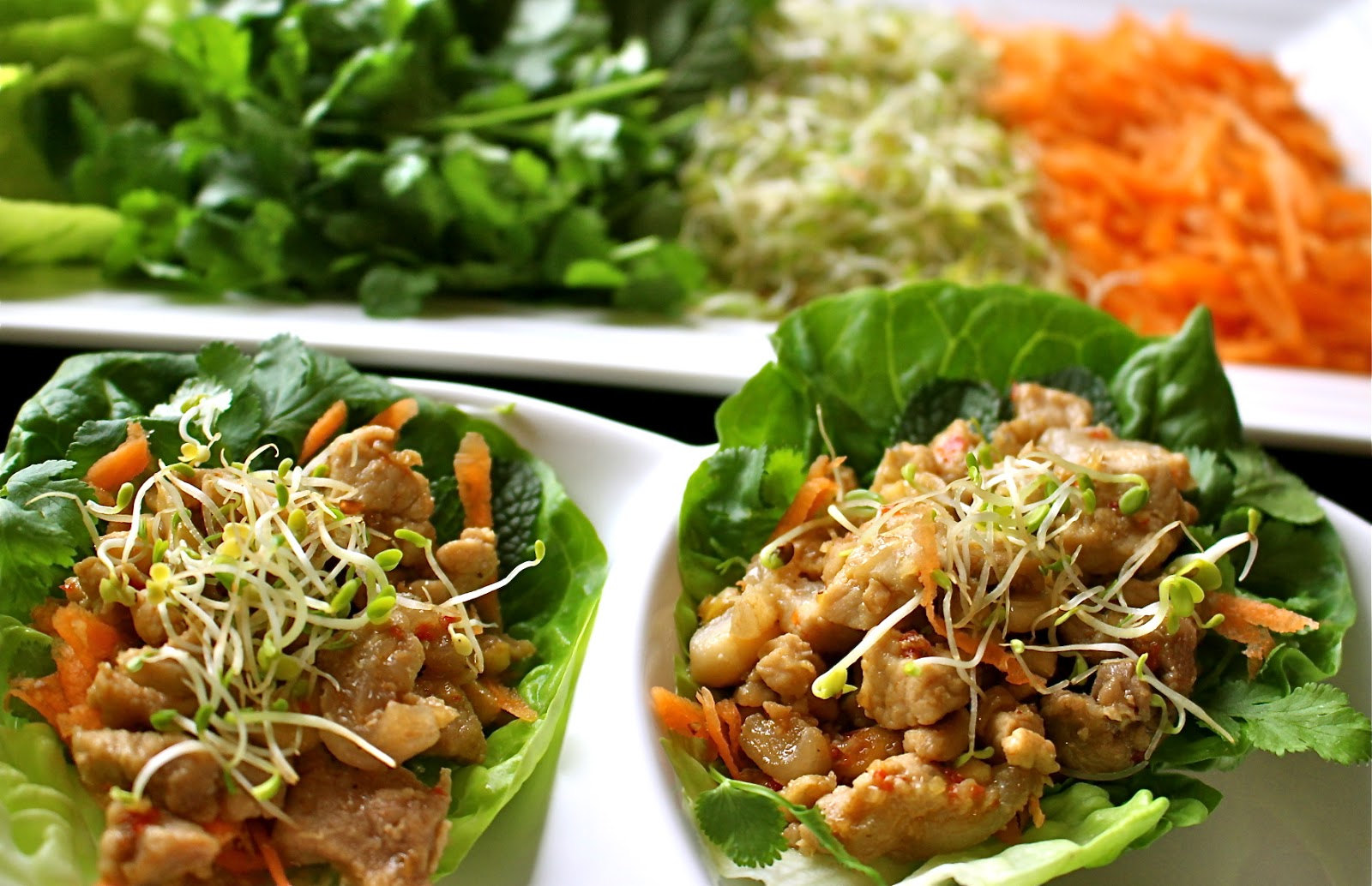 Cooking with Vân Vietnamese lettuce wraps.