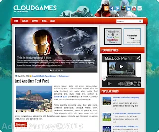 Wordpress cloudgames oyun teması