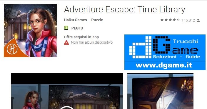 Soluzioni Adventure Escape: Time Library livello 1 2 3 4 5 6 7 8 9 10 ...