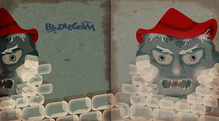 A little sneak peek banner of strange elf-witch-snowman hybrids from the workshop of holiday artist Bindlegrim