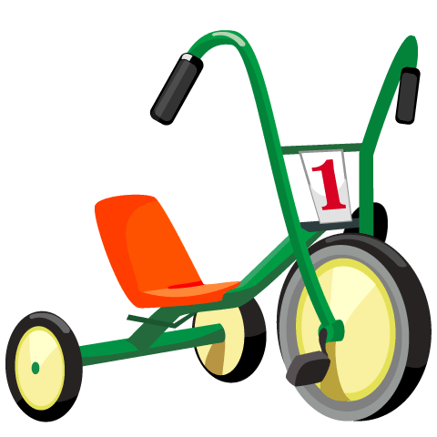 Triciclo infantil - Vector