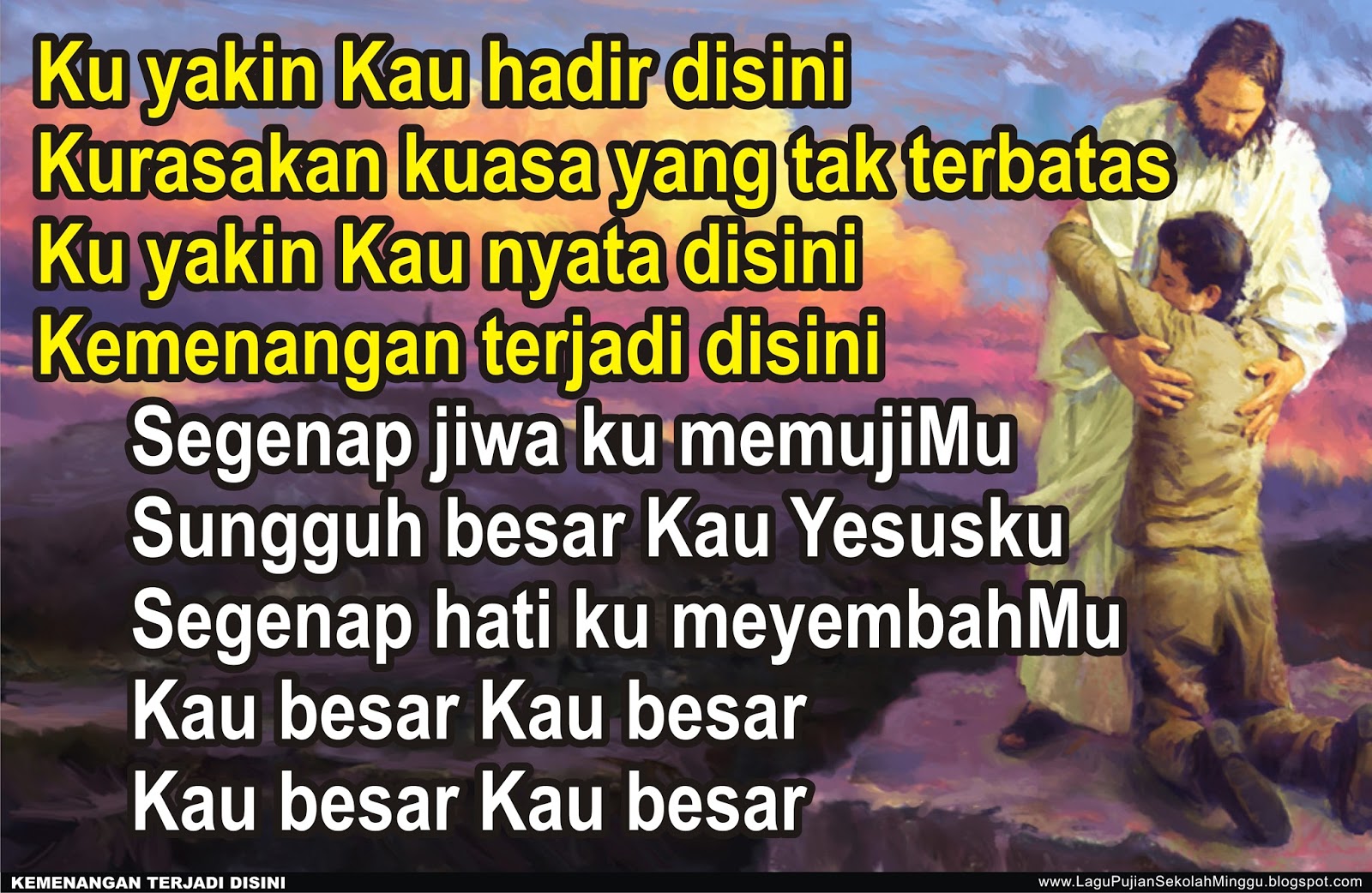 Lirik Lagu Pujian Rohani Kristen Sekolah Minggu Gereja Tuhan Yesus: Ku