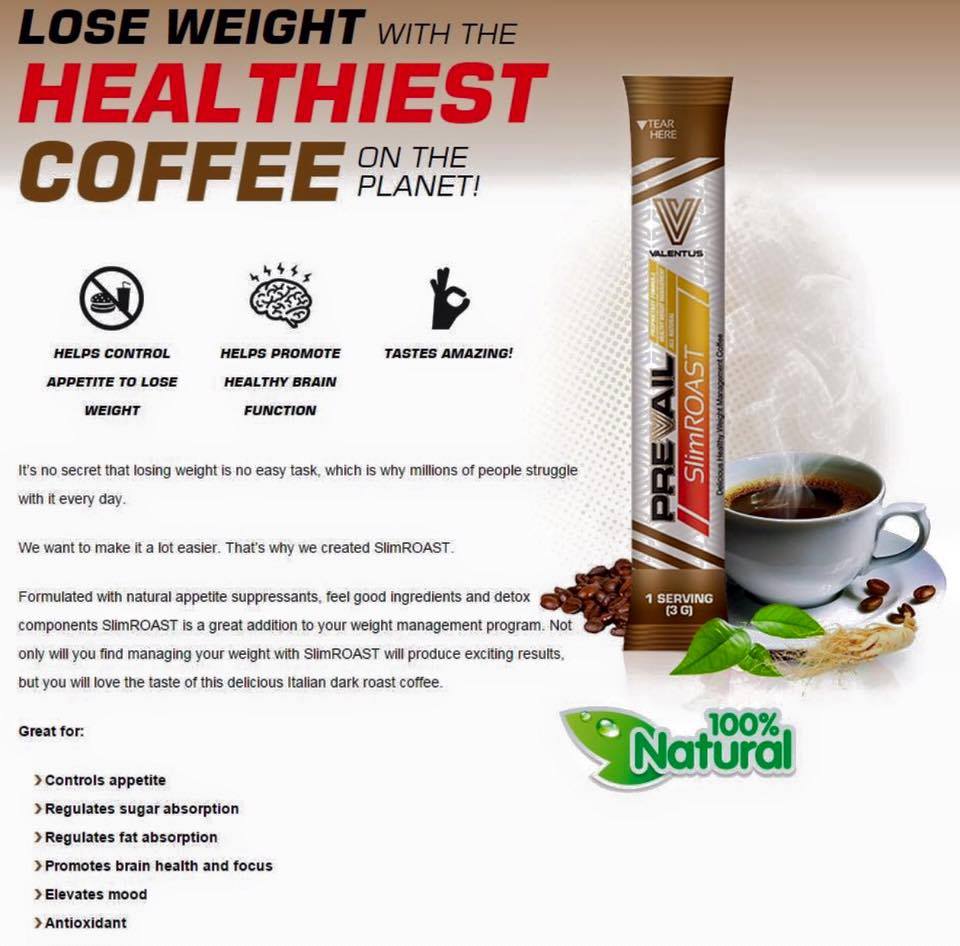 Valentus Slim roast coffee with ingredients garcinia cambogia for lose