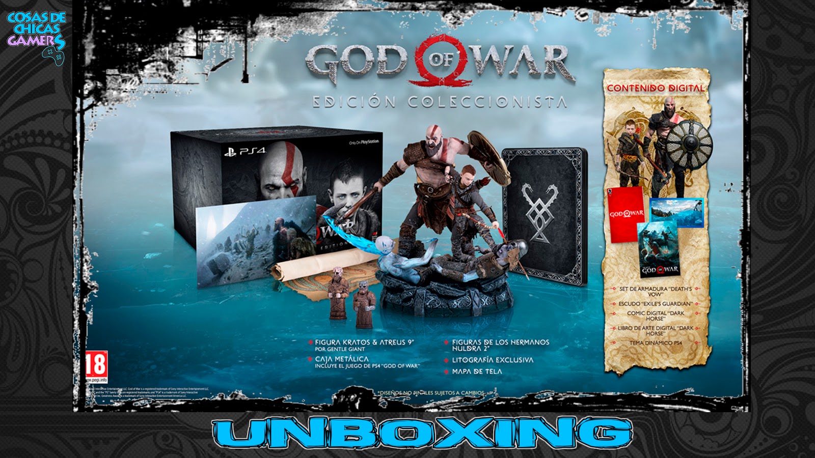 GOD OF WAR EDICION COLECCIONISTA UNBOXING Cosas de Chicas Gamers