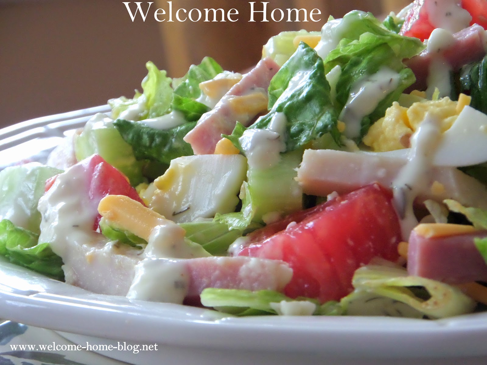 Home Blog Chef Salad With Homemade Ranch Dressing