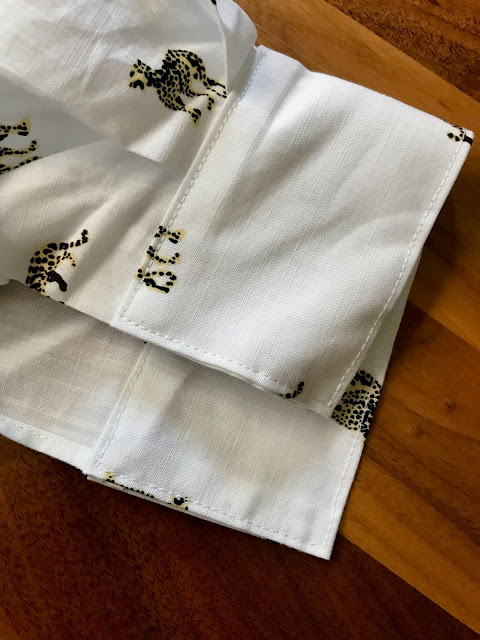 Diary of a Chain Stitcher: Hot Pattern 1237 Shirtdress in Mini Big Cat Cotton Shirting from The Fabric Store