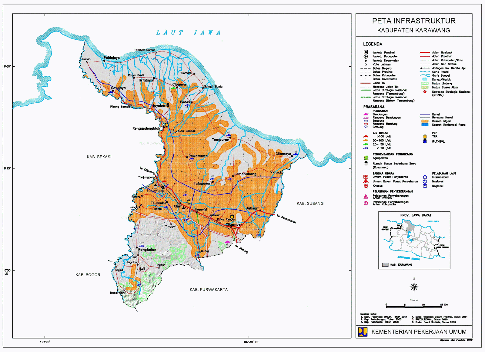 Peta Kabupaten Karawang