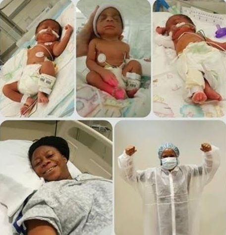 Woman welcomes a set of triplets after 5 years of marriage (photos)
