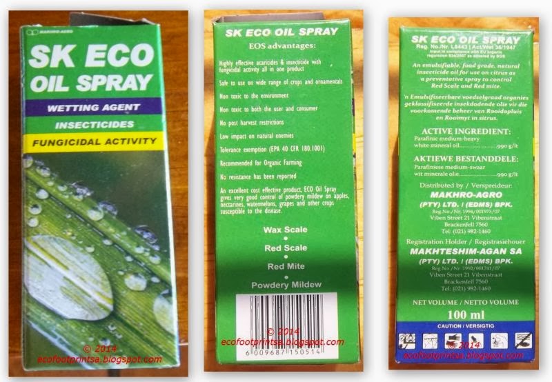 Eco Footprint South Africa Towards the end of the season