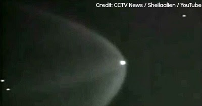 UFO Crosses Path of Shenzhou-9 After Launch 6-16-12