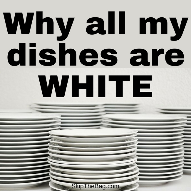 Reasons why white dishes are superior to colored or patterned dishes.