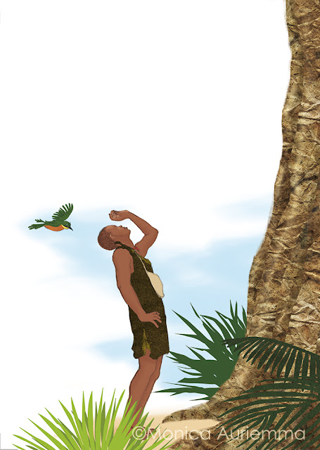 cacciatore-honey-uccellino-albero-illustration