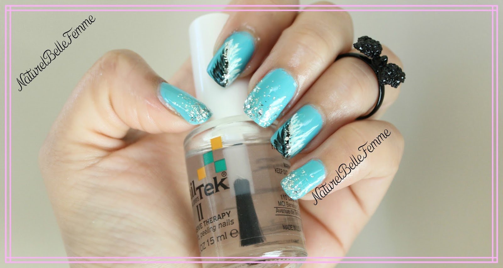 3. French Tip Feather Nails Step by Step - wide 10