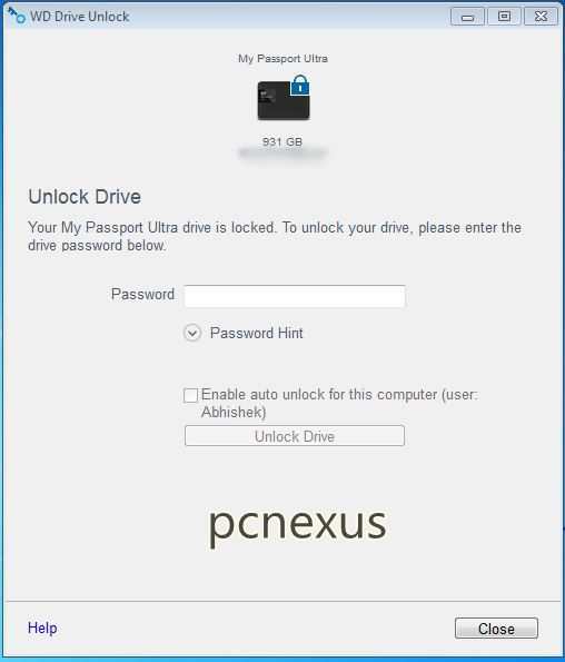 unlock my wd passport for mac