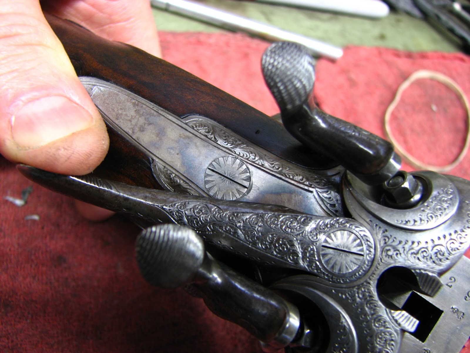 Vicknair Restorations, Specialist Gunsmithing log Repairs to a