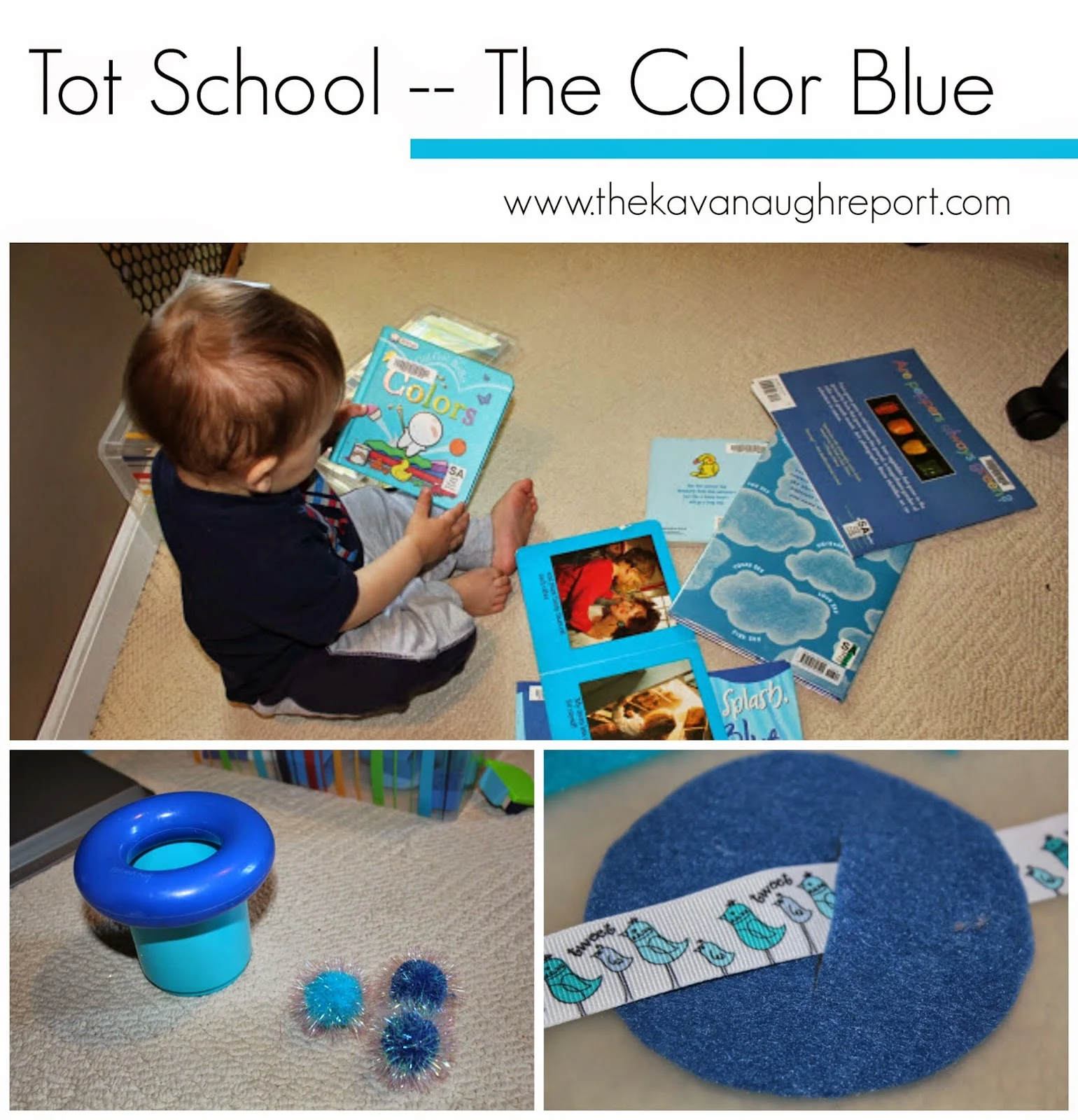 Montessori, colors, blue, tot school, preschool