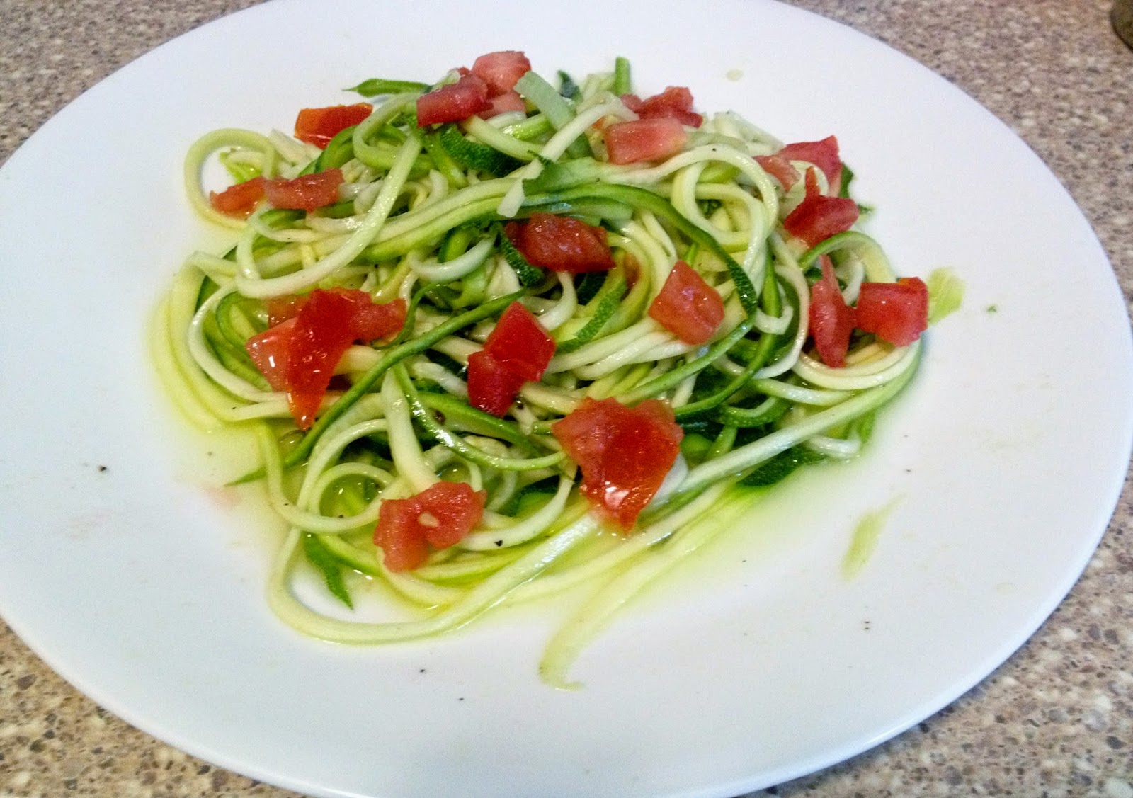 Halfway Crunchy Lemony Thyme Zoodles