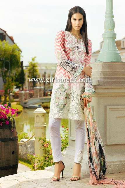 Zara Shahjahan Short Shirt with Printed Capri www.igvv.blogspot.com