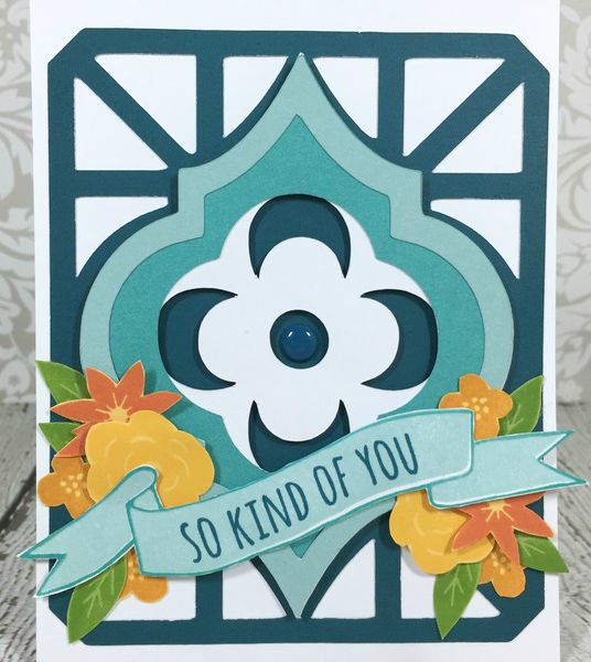 Cricut Artistry Moroccan Shape card