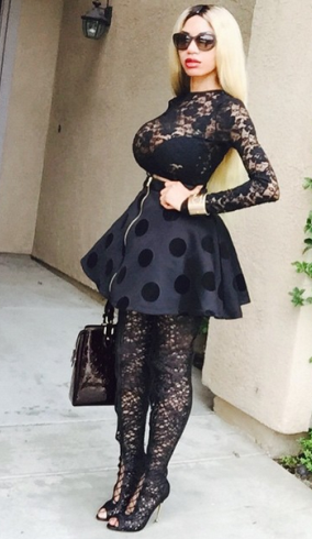 Untitled Photos: Dencia steps out in lace-up over-the-knee Tom Ford boots