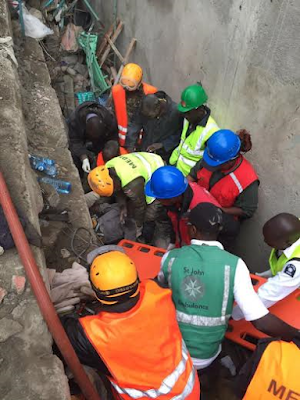 7 dead, 121 rescued after a residential building collapsed in Nairobi due to heavy rain (photos)
