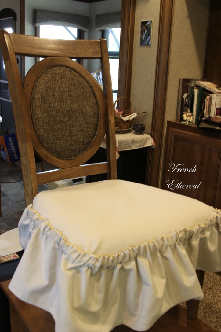 French Ethereal How to Make a Flirty Chair Skirt Part 1