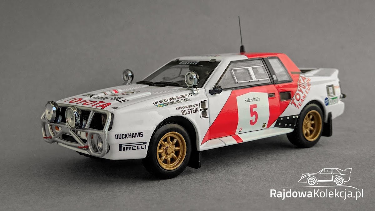 IXO RAC258 Toyota Celica TCT, Safari Rally 1984, B. Waldegard / H. Thorszelius IXO RAC258 Toyota Celica TCT, Safari Rally 1984, B. Waldegard / H. Thorszelius