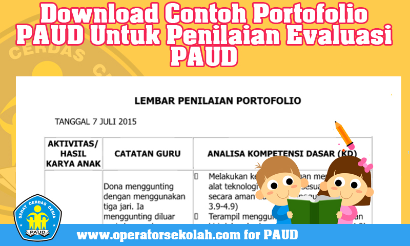 Download Pola Portofolio Paud Untuk Penilaian Penilaian Paud