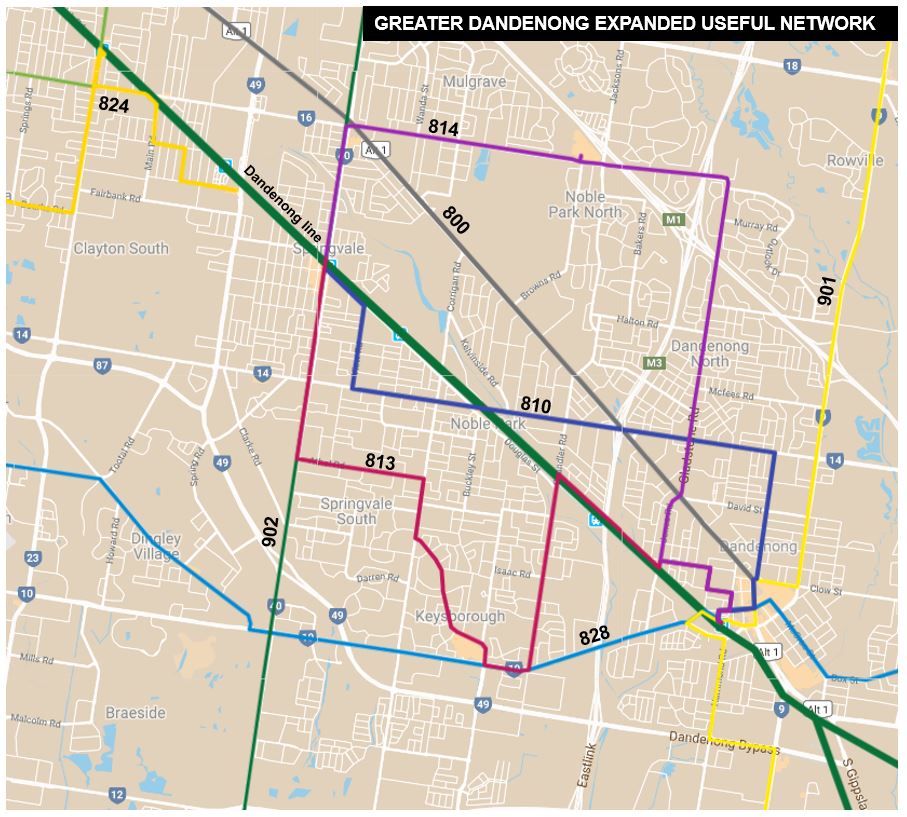 Bus 804 Route Map Melbourne On Transit: Building Melbourne's Useful Network - Part 4: Greater  Dandenong