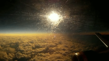 Total Solar Eclipse seen from plane