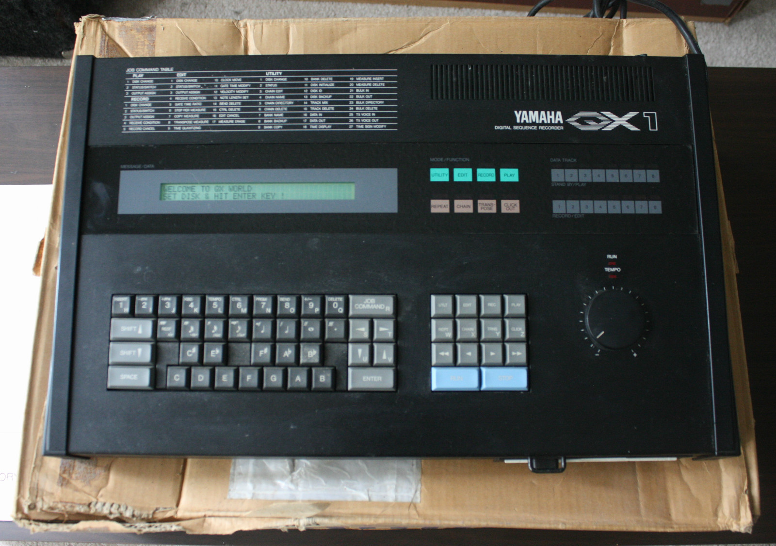 MATRIXSYNTH: Yamaha QX-1, high-end MIDI Sequencer w/ ORIGINAL BOX. 8 ...
