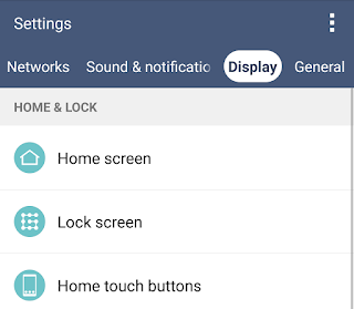 LG's display settings- Android 6.0 Marshmallow