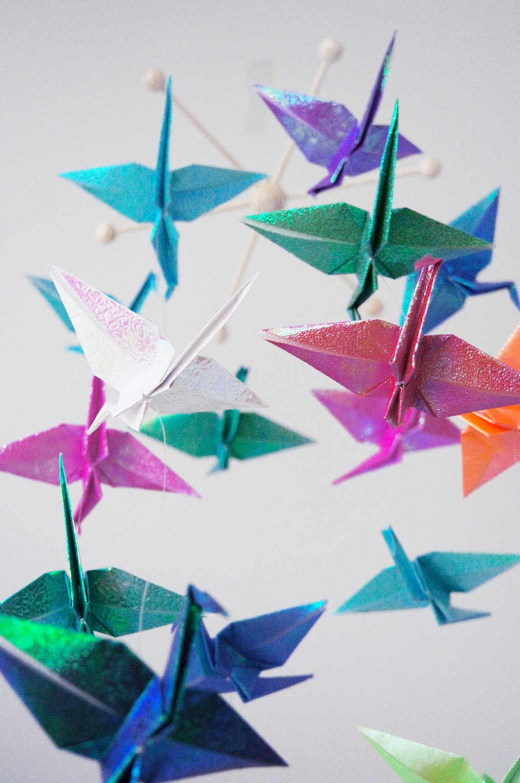 Diy Origami Crane Mobile Origami Origami Kranich