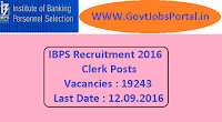 IBPS Recruitment 2016