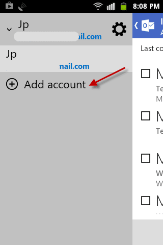 Outlook Add Account