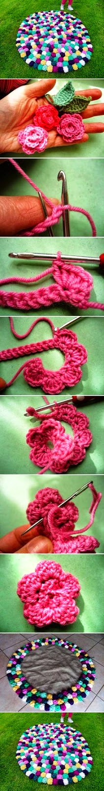 Rosas al crochet - paso a paso