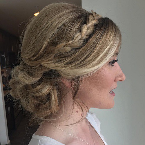 comfortable braided headband hairstyles