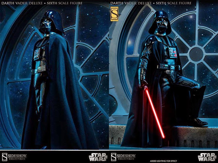 Дарт вейдер в какой части. Sideshow Darth Vader 1/6 Deluxe. Darth Vader hot Toys. Карточка Вейдер. Vader time.
