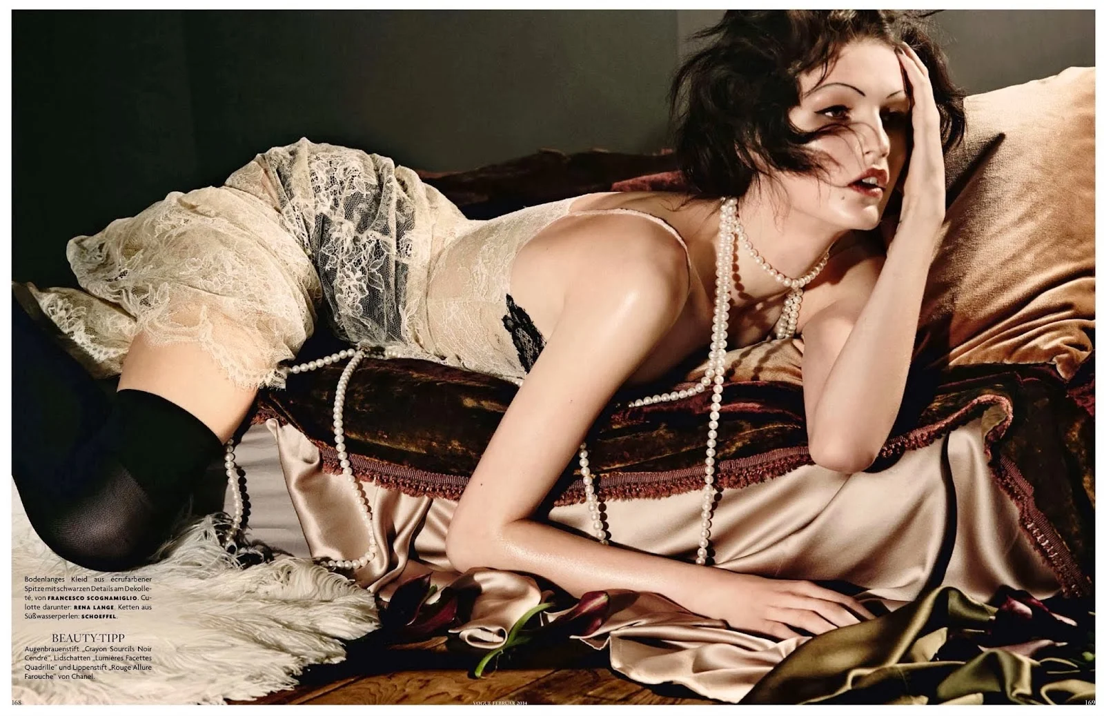 1920s lingerie fashion editorial