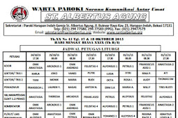 Warta Paroki XX No 45 Tgl 17&18 Oktober 2015