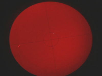 screen snapshot of test through polar scope