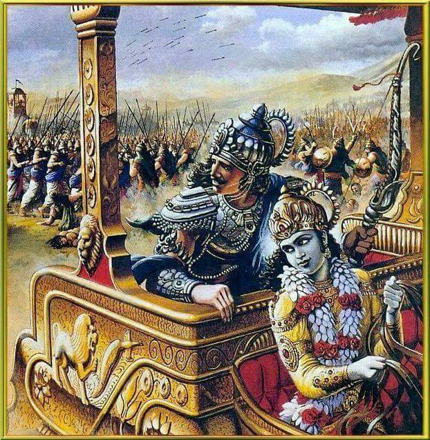 KARNA VS ARJUNA THE STORY OF DEFEAT AND HEROIC FLIGHT OF ARJUNA FROM