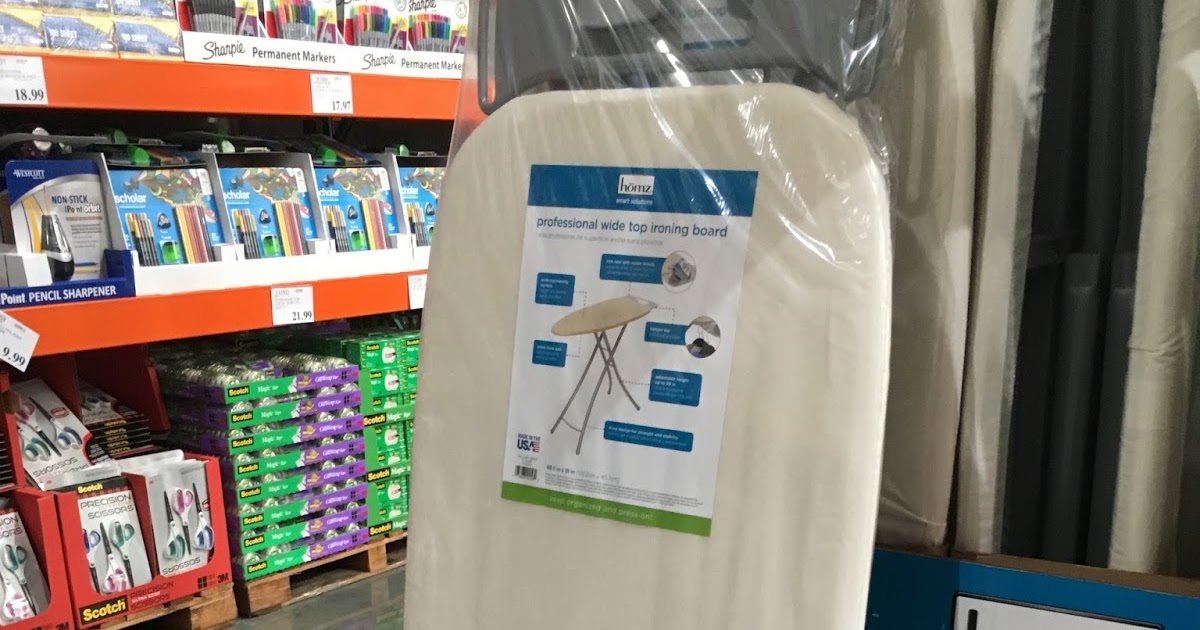 Homz Professional Wide Top Ironing Board Costco Weekender