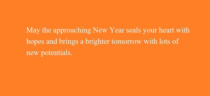 New Year SMS Messages 140 Characters