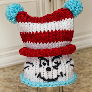 Dr. Seuss Cat in the Hat Loom Knit Hat Pattern Free